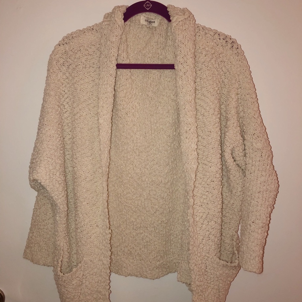 Oversized Umgee patterned cream sweater